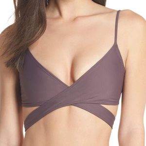 L*space Chloe wrap bikini top